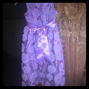 Girls purple flower dress